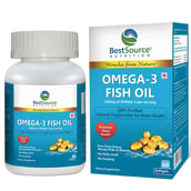 BestSource Nutrition Omega-3 Fish Oil (600mg), 60 softgels
