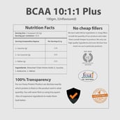 supplement - MyFitFuel BCAA 10:1:1 Plus, 0.22 lb 15 Servings Unflavoured