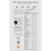 Supplement - MyFitFuel MFF High Protein Mass Gainer, 2.2 lb Vanilla Cream