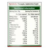 Info - NourishVitals Pineapple Candy, Pineapple 0.200 kg