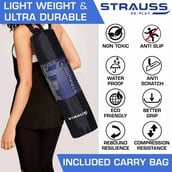 5 - Strauss Yoga Mat, Grey 4 mm