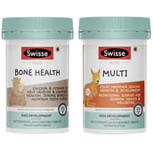 Swisse Ultiboost Kids Multivitamins & Bone Health Combo, 2 Piece(s)/Pack Unflavoured