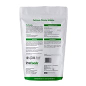 Back - ProFoods Calcium Citrate Malate Powder,  125 g  Unflavoured 