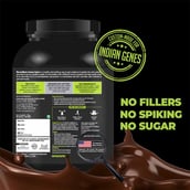 back - Muscle Monk Intense Mass Gainer with Creatine Monohydrate 100g Unflavoured, 2.2 lb Royal Chocolate