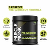 6 - Muscle Monk Intense Mass Gainer with Pre-Workout Green Apple, 30 Servings, 300g, 2.2 lb Royal Chocolate