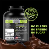 back - Muscle Monk Intense Mass Gainer with Pre-Workout Green Apple, 30 Servings, 300g, 6.6 lb Royal Chocolate