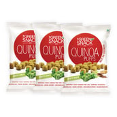 1 - The Green Snack Co. Quinoa Puffs - Pack of 3, Zesty Kale 50 g