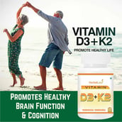 2 - HerbalLeaf Vitamin D3+K2,  120 tablet(s) 