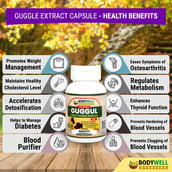 3 - Bodywell Guggul Pure Extract 500 mg,  120 veggie capsule(s) 