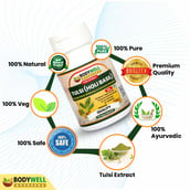 4 - Bodywell Tulsi (Holi Basil) Pure Extract 500 mg, 60 veggie capsule(s)