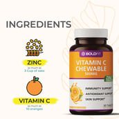 4 - Boldfit Vitamin C Chewable 500mg,  30 tablet(s)  Tangy Orange 