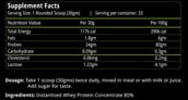 Natures Velvet 100% Whey Protein, 2.2 lb Unflavoured