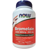 Now Bromelain (500mg),  120 veggie capsule(s) 
