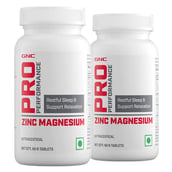 1 - GNC Pro Performance Zinc Magnesium Amino Restful Sleep & Relaxation, Unflavoured (Pack of 2) 60 tablet(s)