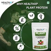 8 - HealthXP Plant Protein + Superfood, 2.2 lb Strawberry
