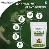 8 - HealthXP Plant Protein + Superfood,  2.2 lb  Pineapple 