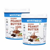 1 - Myfitness Chocolate Peanut Butter Combo Pack, 1.25 kg Crispy & Smooth