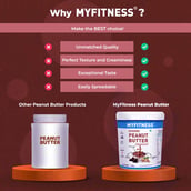 3 - Myfitness Chocolate Peanut Butter Combo Pack, 1.25 kg Crispy & Smooth