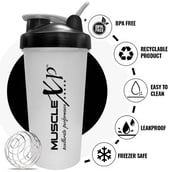 4 - MuscleXP Weight Gainer with Digestive Enzymes,  2.2 lb  Double Chocolate+Shaker 