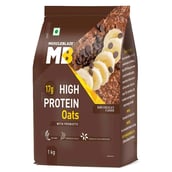 10 - MuscleBlaze High Protein Oats OP, 1 kg Dark Chocolate