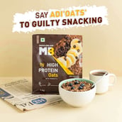 4 - MuscleBlaze High Protein Oats OP, 1 kg Dark Chocolate