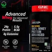 3 - GNC Amp Gold Series 100% Whey Protein Advanced,  2 lb  Double Rich Chocolate 