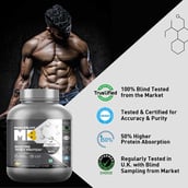 1 - MuscleBlaze Biozyme Whey Protein, 4.4 lb Kesar Kulfi