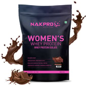 1 - Nakpro Women's Whey Protein,  2.2 lb  Double Rich Chocolate 