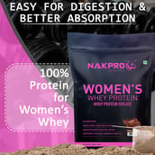 7 - Nakpro Women's Whey Protein,  1.1 lb  Double Rich Chocolate 