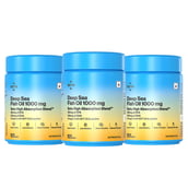 1 - Setu Deep Sea Fish Oil 1000mg (Pack of 3), 60 softgels