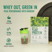 2 - bGREEN Plant Protein by HealthKart, 2.2 lb Chocolate