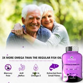10 - Naturyz Calcium Plus 120 Tablets & Triple Strength Omega 3 Fish Oil 60 Softgels Combo,  2 Piece(s)/Pack  Unflavoured 
