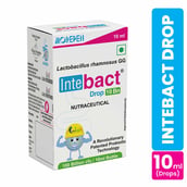 2 - Dr. Morepen Intebact Drop 10 Bn Probiotic,  10 ml  Unflavoured (Pack of 2) 