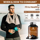 10 - Naturyz Men's Sport Daily Multivitamin 60 Tablets & ZMA Plus 60 Tablets Combo, 2 Piece(s)/Pack Unflavoured