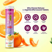 6 - Naturyz L-Arginine Max 2600 Flavour Orange, 20 tablet(s)
