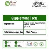 7 - Pure Nutrition Organic Triphala Powder, 227 g