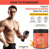 7 - Naturyz Instantized BCAA 5000 PRO, 0.33 lb 15 Servings Mango Orange Mix