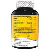 2 - Naturyz Triple Strength Omega 3 Fish Oil with Vitamin D3 Mango, 60 softgels