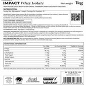 2 - Myprotein Impact Whey Isolate,  2.2 lb  Strawberry Cream 