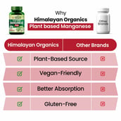 6 - Himalayan Organics Plant Based Manganese,  120 veggie capsule(s) 