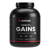 1 - Athlab Unreal Gains,  6.6 lb  Strawberry Smooth 