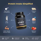 2 - Nutrabay Gold Isolate Whey Protein,  2.2 lb  Strawberry Milkshake 