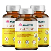 1 - Vaamveda Calcium+ with Vitamin D3 & K2, 60 tablet(s) Unflavoured (Pack of 3)