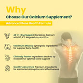 2 - Vaamveda Calcium+ with Vitamin D3 & K2, 60 tablet(s) Unflavoured (Pack of 2)