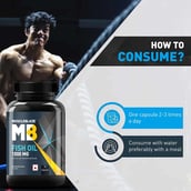 5 - MuscleBlaze Omega 3 Fish Oil (1000 mg) with 180mg EPA and 120mg DHA (Pack of 2), 90 caplets
