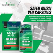 2 - NourishVitals Safed Musli, 60 veggie capsule(s)