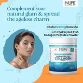 9 - INLIFE Hydrolyzed Fish Collagen Peptides, 200 g Unflavoured (Clinically Proven Japanese Type 1)