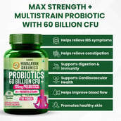 3 - Vlado's Himalayan Organics Probiotics 60 Billion CFU + 170mg Prebiotics,  60 veggie capsule(s)  Unflavoured (for Women) 