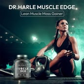 6 - DR. HARLE Muscle Edge Lean Muscle Mass Gainer, 6.6 lb Banana Strawberry