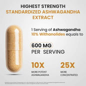 7 - Vlado's Himalayan Organics Ashwagandha 10% Withanolides 600mg,  30 veggie capsule(s) 